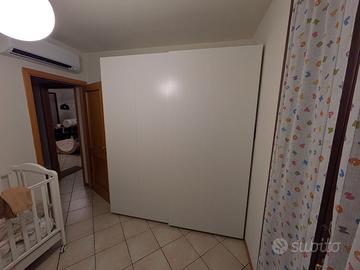 Armadio Ikea PAX/HASVIK 200x66x236 cm bianco