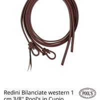 Redini bilanciate monta western vero cuoio Pool’s