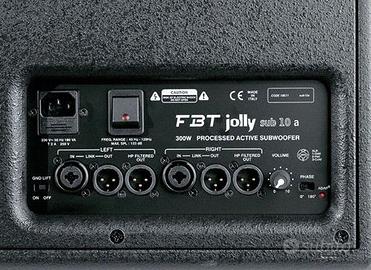 Coppia Subwoofer FBT jolly 10A