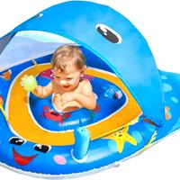 Salvagente Neonato con Parasole UPF50+ da 6 a 36 M