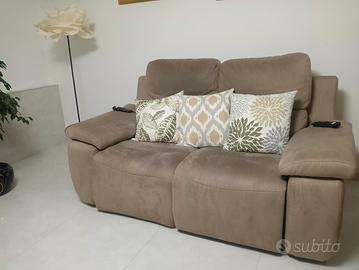 DIVANO POLTRONESOFÀ 2 POSTI RELAX ELETTRICO 