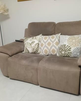 DIVANO POLTRONESOFÀ 2 POSTI RELAX ELETTRICO 