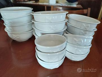 ANNI 80 LE PORCELLANE DI BARILLA SET COPPETTE