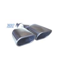 DOPPIO TERMINALE DI SCARICO RETTANGOLARE IN ACCIAI