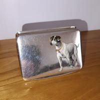 Raro Porta Fiammiferi Antico in Argento 800 