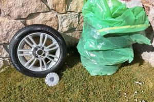 4 Cerchi lega 15 + pneumatici gomme lancia ypsilon