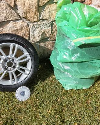 4 Cerchi lega 15 + pneumatici gomme lancia ypsilon