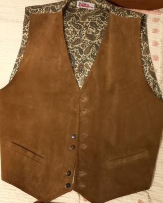 Gilet uomo anni 80 in vera pelle