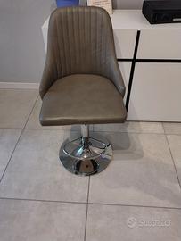 Sedia design moderna regolabile in ecopelle