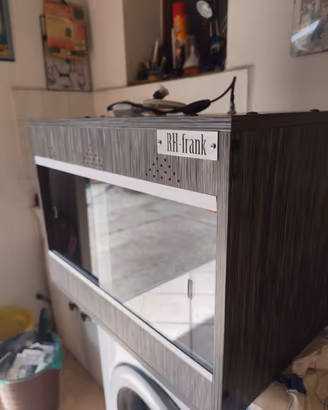 Terrario Teca per rettili 60x40x40 RH-Frank