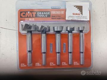 SET PUNTE FORSTNER BIT CMT  PER LEGNI TENERI E DUR