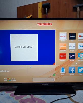 Smart tv 40" a led Telefunken in full hd 