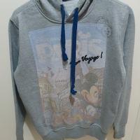 Felpa grigia cotone caldo di topolino taglia S