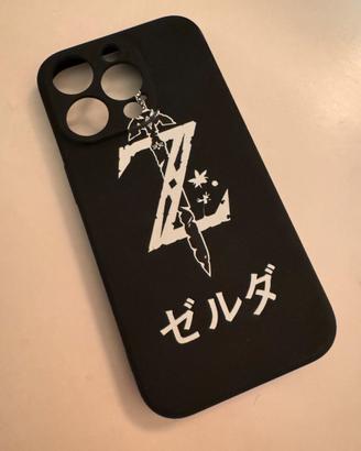 Custodia iPhone 14 Pro in silicone a tema zelda