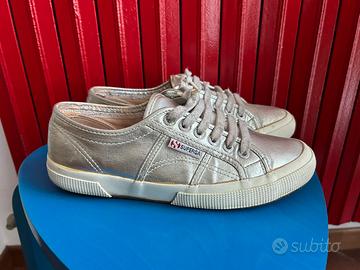 Scarpe Superga 2750 cotu donna 39 argento
