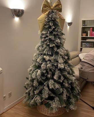 Albero di natale innevato h210