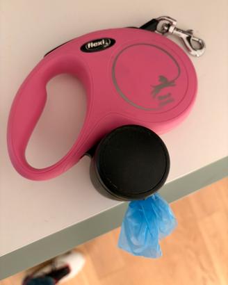 Guinzaglio Flexi con porta sacchetti o premietti