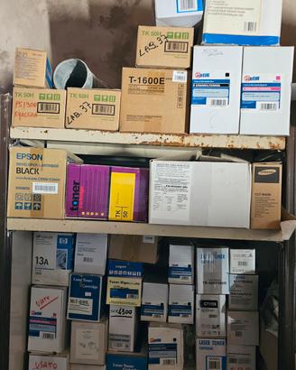 lotto toner e cartucce in blocco 