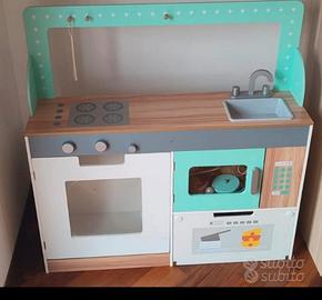 cucina bambini vero legno 