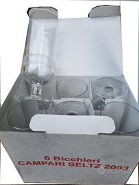 Bicchieri Campari seltz vintage 