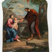 Quadro religioso antico Madonna con Bambino