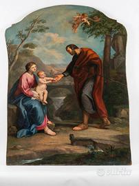Quadro religioso antico Madonna con Bambino
