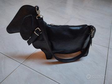 borsetta a forma di cane bassotto