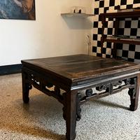 Tavolino Cinese Antico in legno di Olmo