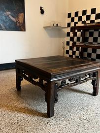 Tavolino Cinese Antico in legno di Olmo
