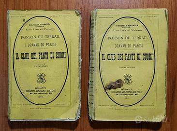 Du Terrail IL CLUB DEI FANTI DI CUORI 1879 2 Vol 