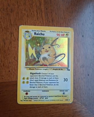 Raichu 14/62 Fossil Card Pokemon 2000