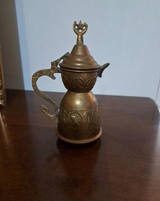 Dallah Teiera/Caffettiera Vintage In Ottone