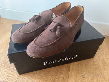 Mocassini Brooksfield uomo tg 42 camoscio caffé