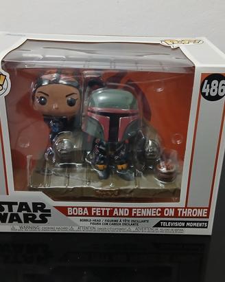 Funko pop 486 Boba Fett and Fennec on throne