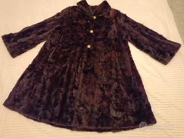  pelliccia vintage cappotto a campana 