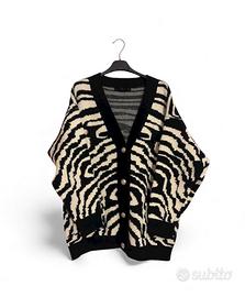 Cardigan zebrato