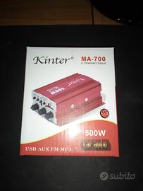 AMPLIFICATORE KINTER MA-700 500 Watt max. Nuovo