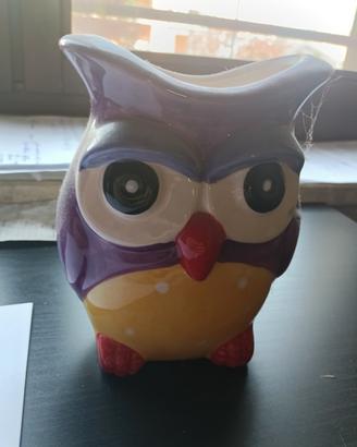 Gufo di ceramica
