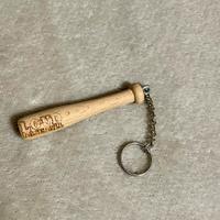 Portachiavi mazza da baseball in legno