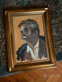 Quadro Tullio Grassi (busto di vecchio) 30cmx40cm