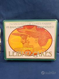 Scatola vintage biscotti Leibniz-Cakes H. Bahlsen
