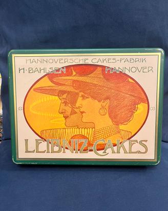 Scatola vintage biscotti Leibniz-Cakes H. Bahlsen