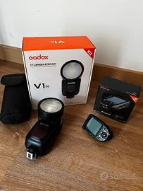 Flash godox v1n con trigger per nikon