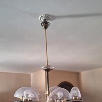 Lampadario  Vetro Cromo