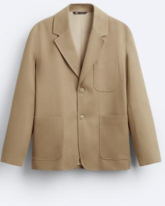 Blazer strutturato in twill