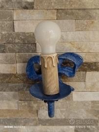 Applique + Spalliera da letto in ferro 