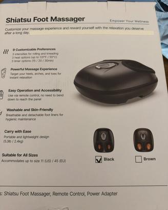 Massaggiatore piede + funzione riscaldante e press