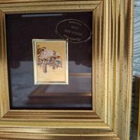 Quadretti foglia oro
