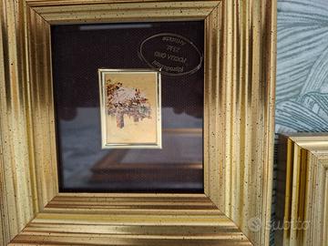 Quadretti foglia oro