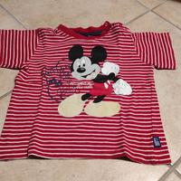 maglietta Mickey mouse Disney 12 mesi
